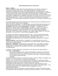 Sociologische theorie 3 samenvatting Ritzer