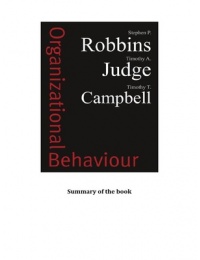 Organizational Behaviour | Robbins, Judge and Campbell
