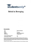 Samenvatting Beleid in beweging