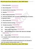 PALS-Pretest Exam Questions Latest 2023 Rated