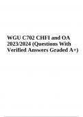 WGU C702 CHFI and OA 2023/2024 (Questions With Verified Answers Graded A+)