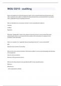 WGU D215 - auditing exam 2023 with 100&percnt; correct answers