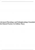 Advanced Physiology and Pathophysiology Essentials forClinical Practice 1st Edition Tkacs 