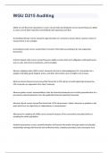 WGU D215 Auditing exam 2023 with 100&percnt; correct answers