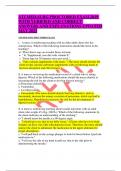 ATI MED-SURG PROCTORED EXAM 2019  WITH VERIFIED AND CORRECT  ANSWERS AND EXPLANATIONS UPDATED MAY 2023 