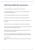 WGU Psych D094 Obj&period; Assessment exam 2023 with 100&percnt; correct answers