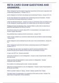 RETA CARO EXAM QUESTIONS AND ANSWERS&period;&period;