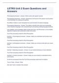 LETRS Unit 2 Exam Questions and Answers
