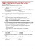 NURS 620 MIDTERM EXAM 2022/2023. QUESTIONS WITH CORRECT ANSWERS (correct answers on the last page)
