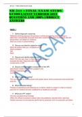 NR 511 &ndash; FINAL EXAM STUDY GUIDELATEST VERIFIED 2023 QUESTIONS AND 1OO&percnt; CORRECT