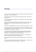 Nursing Questions & Answers 2023 ( A+ GRADED 100% VERIFIED)