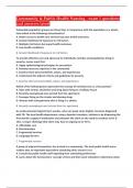 Community & Public Health Nursing - exam 1 questions and answers latest