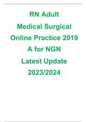 RN Adult  Medical Surgical Online Practice 2019 A for NGN  Latest Update 2023/2024 