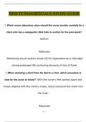 HESI FUNDAMENTALS STUDY GUIDE&vert; latest 2022&sol;2023