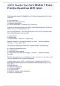 AONE Practice TestsCore Module 1 Exam Practice Questions 2023 latest&period;