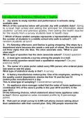 Introduction to Statistics Milestone 1 Sophia with all the correct answers scored A&plus; NEW-2020&sol;2021&comma;All Verified