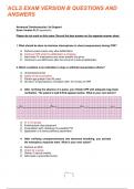 ACLS Exam Version B /Latest 2022:2023(50 Questions and Answers)