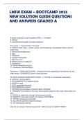 LMSW EXAM – BOOTCAMP 2023 NEW SOLUTION GUIDE QUESTIONS  AND ANSWERS GRADED A