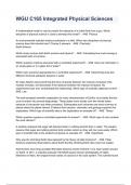 WGU C165 Integrated Physical Sciences Complete Questions And Answers All Verified Combined Exam Package Deal 2022&sol;2023