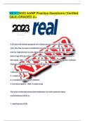 NEW&excl;&excl;2023 AANP Practice Questions &lpar;Verified Q&A&rpar;&period;GRADED A&plus;