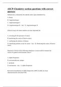 ASCP-Chemistry section questions with correct answers