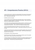 ATI - Comprehensive Practice Questions & Answers 2023 ( A+ GRADED 100% VERIFIED)