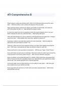 ATI Comprehensive B Questions & Answers 2023 ( A+ GRADED 100% VERIFIED)