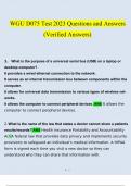 WGU D075 Test 2023 Questions and Answers (Verified Answers)