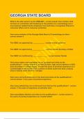  GEORGIA STATE BOARD&vert;UPDATED&VERIFIED&vert;GUARANTEED SUCCESS