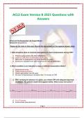 ACLS Exam Version B 2023Questions with Answers