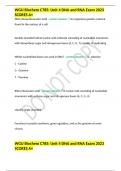 WGU Biochem C785: Unit 4 DNA and RNA Exam 2023 SCORES A+