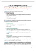 Samenvatting burgerschap periode 4&comma; leerjaar 1 
