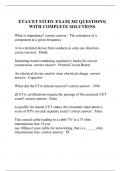ETA/CET STUDY EXAM| 382 QUESTIONS| WITH COMPLETE SOLUTIONS