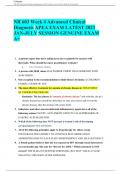 NR 603 WEEK 4 ADVANCED CLINICAL DIAGNOSIS APEA EXAM LATEST 2023 JAN-JULY SESSION GENUINE EXAM&period;