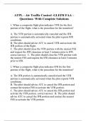 ATPL - Air Traffic Control -GLEIM FAA – Questions- With Complete Solutions