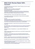 WGU D191 Review Rated 100&percnt; Correct&excl;&excl;