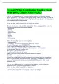 Testout PC Pro Certification Practice Exam With 100&percnt; Correct Answers 2023
