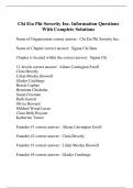 Chi Eta Phi Sorority Inc&period; Information Questions With Complete Solutions