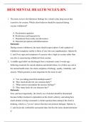 HESI MENTAL HEALTH NCLEX-RN&period;
