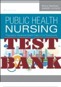 TEST BANK for Public Health Nursing: Population-Centered Health Care in the Community 9th Edition Stanhope Marcia and Lancaster Jeanette. ISBN-13 978-0323321532.