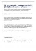 PN comprehensive predictor practice B &lbrack;2020&rsqb; Exam Questions & Answer