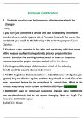 Barbicide Certification Questions and Answers 2023 with complete solution