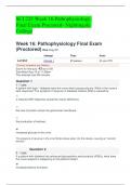 SCI 225 Week 16 Pathophysiology Final Exam Proctored- Nightingale College
