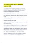 Portage Learning A&P 1 - Module 2 Answers 2023 