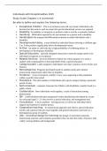 Individuals with Exceptionalities 1105 Study Guide Chapters 1-4 (corrected)