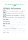 911 DRIVING KNOWLEDGE TEST REVIEW 4  GUIDE SOLUTION&period;