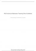RUA brochure Medication Teaching Plan Guidelines