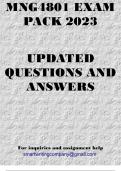 MNG4801 EXAM PACK 2023
