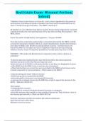 Real Estate Exam- Missouri Portion&lpar; Solved&rpar;