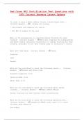 Red Cross WSI Certification Test Questions with 100&percnt; Correct Answers Latest Update